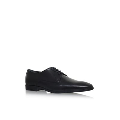 Black 'Kenneth' flat lace up shoes